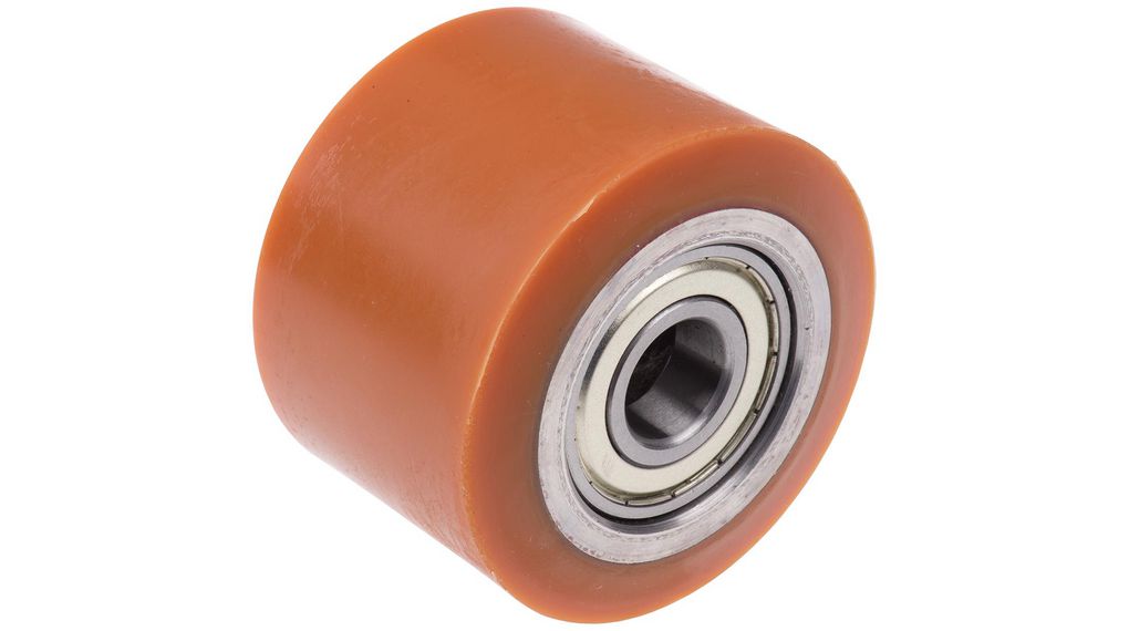 LAG Orange Polyurethane Abrasion Resistant, High Load Capacity, Laceration Resistant, Non-Marking Trolley Wheel, 600kg, 82mm, 600kg