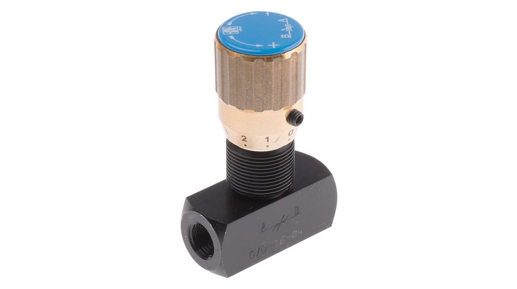 Inline Mounting Hydraulic Flow Control Valve, G 1/8, 7.8L/min
