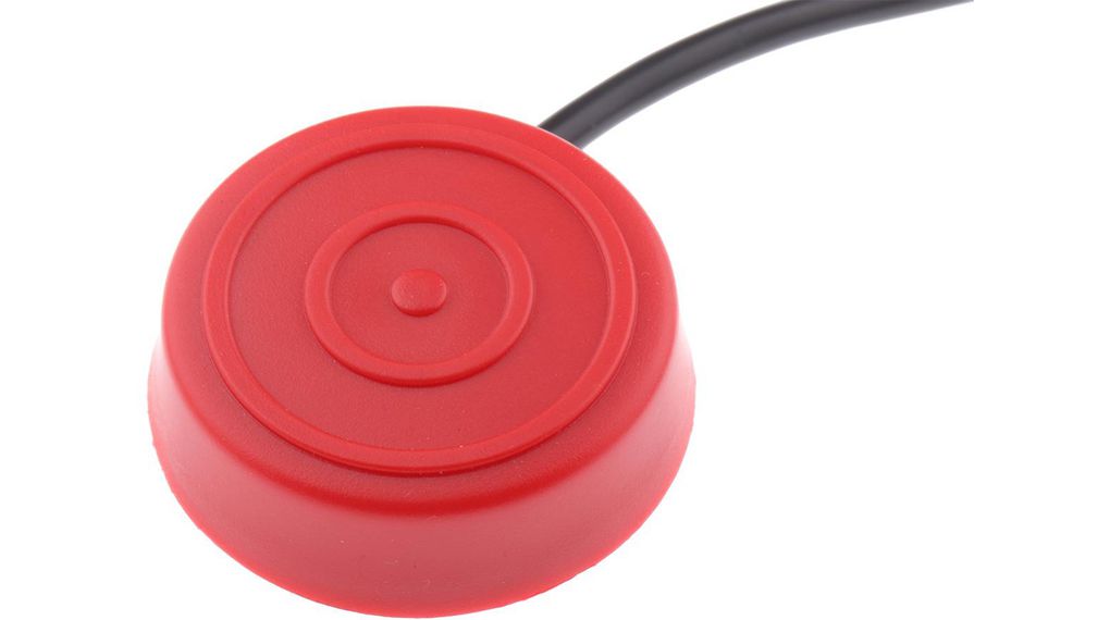 Foot Switch Bellow Momentary Foot Switch - PVC Case Material, SPST, 50 mA Contact Current