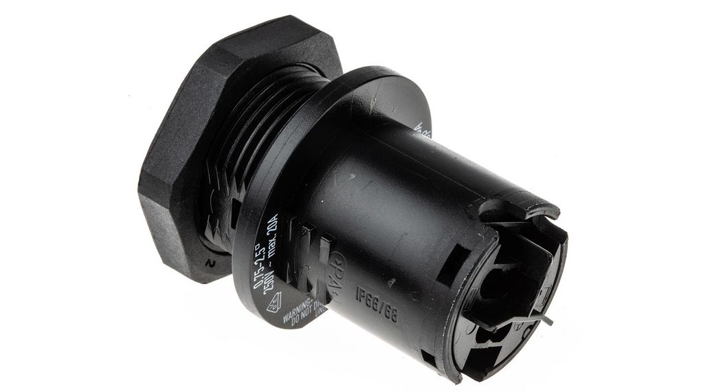 Wieland RST20i3 Series Circular Connector, 3-Pole, Female, Cable Mount, 20A, IP68 Polen