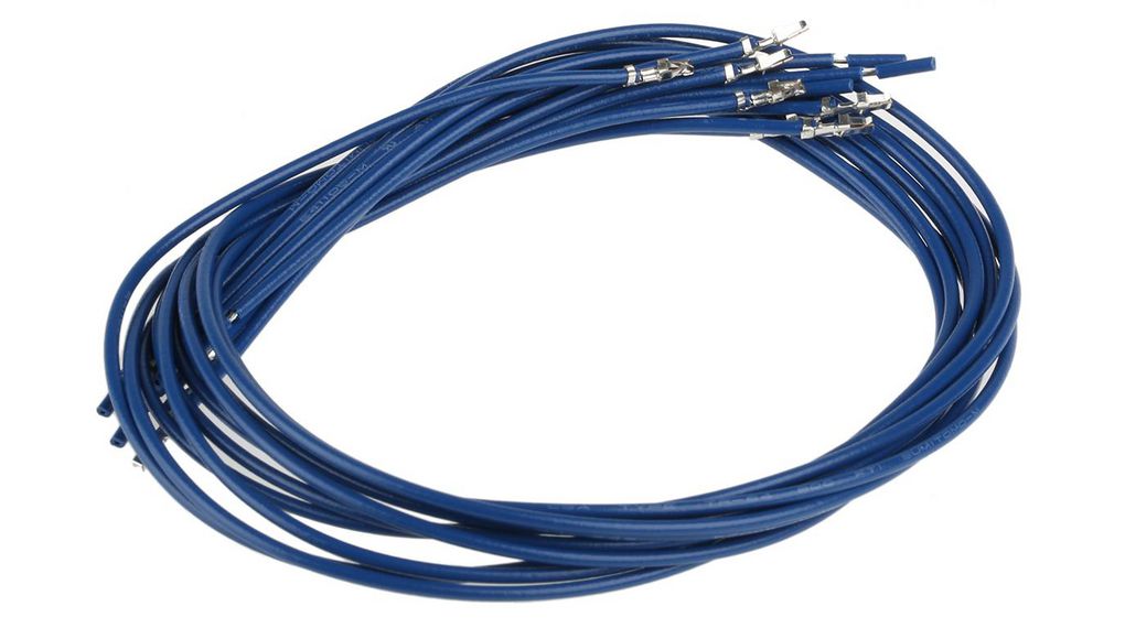 Pre-Crimped Lead, SPHD1-SS5 Male - Bare Ends, 300mm, Pack of 10 pieces