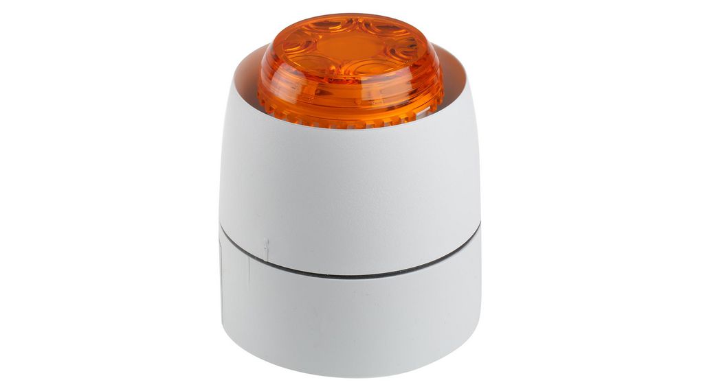 Cranford Controls Combi 32 Series Amber Sounder Beacon, 18 → 35 V dc, Wall Mount, 93dB at 1 MetreDC