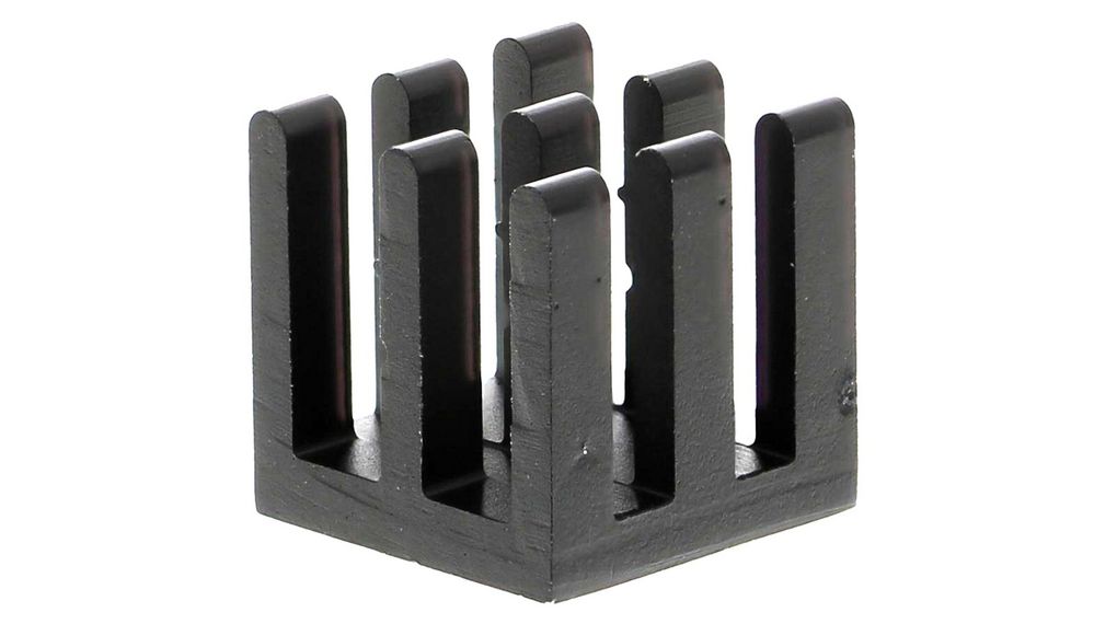 Fischer Elektronik Heatsink, Universal Square Alu, 28.5K/W, 10 x 10 x 10mm, Conductive Foil 10x10x10mm