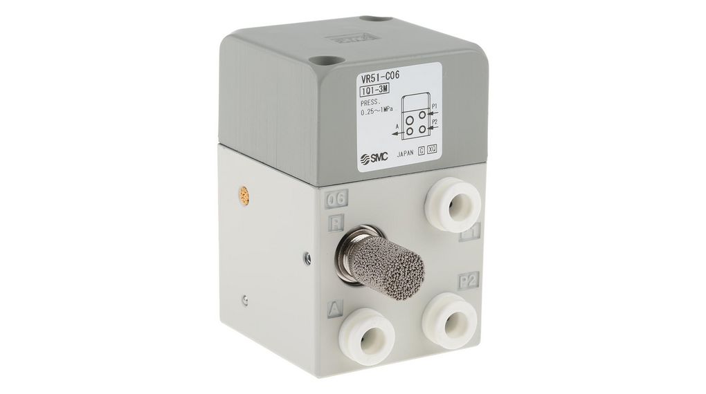 SMC Push Button 3/2 Pneumatic Manual Control Valve VR51 Series, 2.5mm, III B