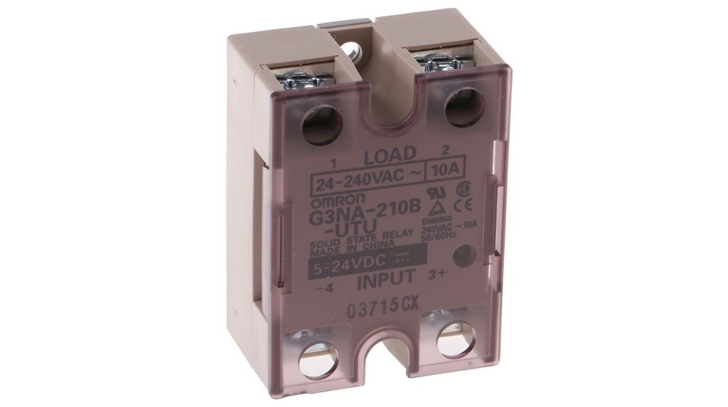 Omron G3NA Series Solid State Relay, 10 A Load, DIN Rail Mount, 240 V ac Load