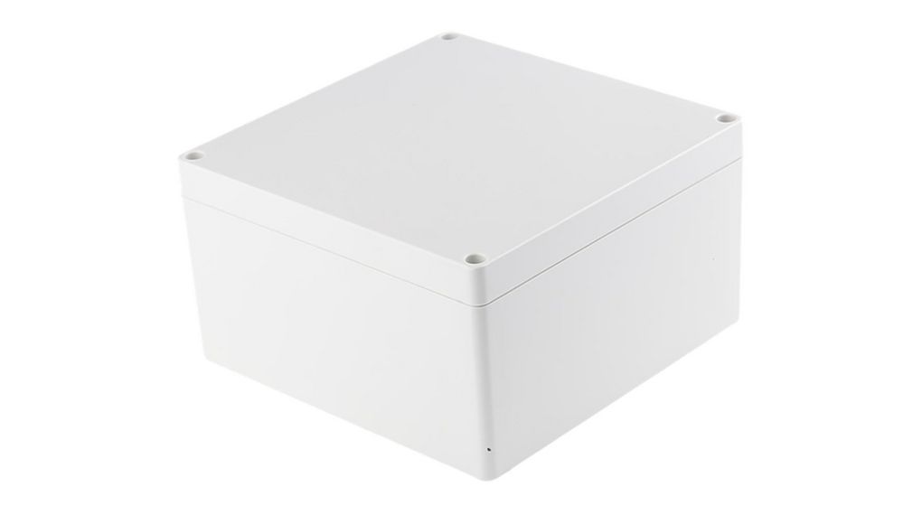 Hammond 1554 Series Grey ABS Enclosure, IP66, Grey Lid, 160 x 160 x 90.5mm 160x90.5mm