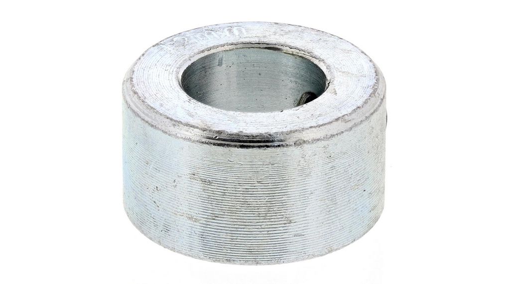 Shaft Collar, One Piece, Set Screw, Bore 12mm, OD 22mm, W 12mm, Steel