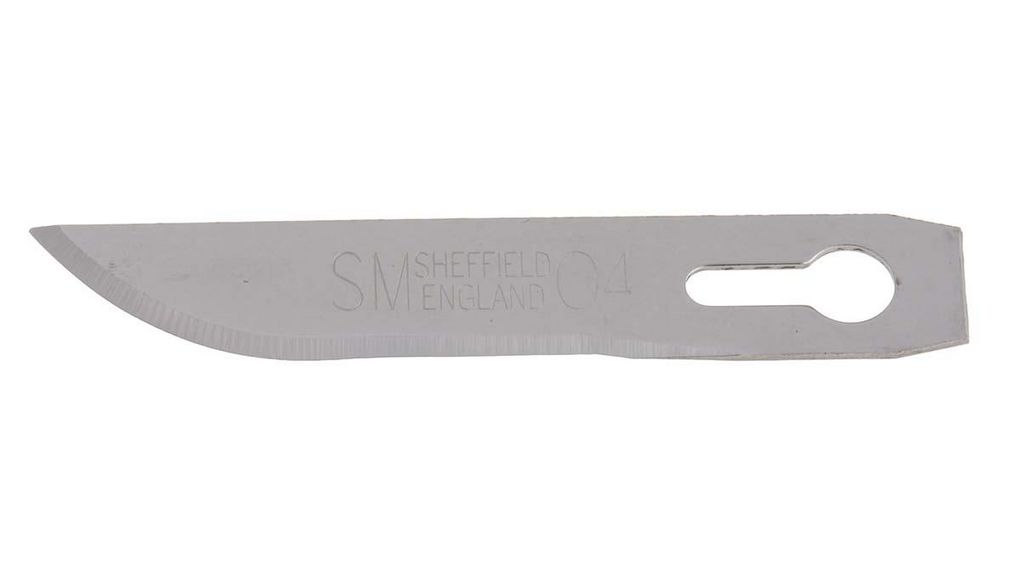 Swann-Morton Carbon Steel Curved Scalpel Blade, 50 per Package