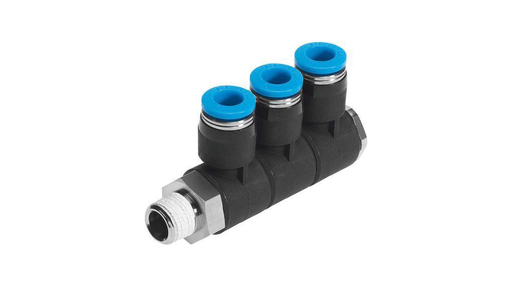 Festo QSLV Series Multi-Connector Fitting, Threaded-to-Tube Connection Style, 153222