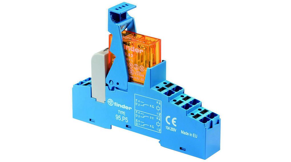Relay Module Elfa 48.P6.8.012.0060SPA | Finder Relay Interface Module 48 1CO AC 12V 16A ...