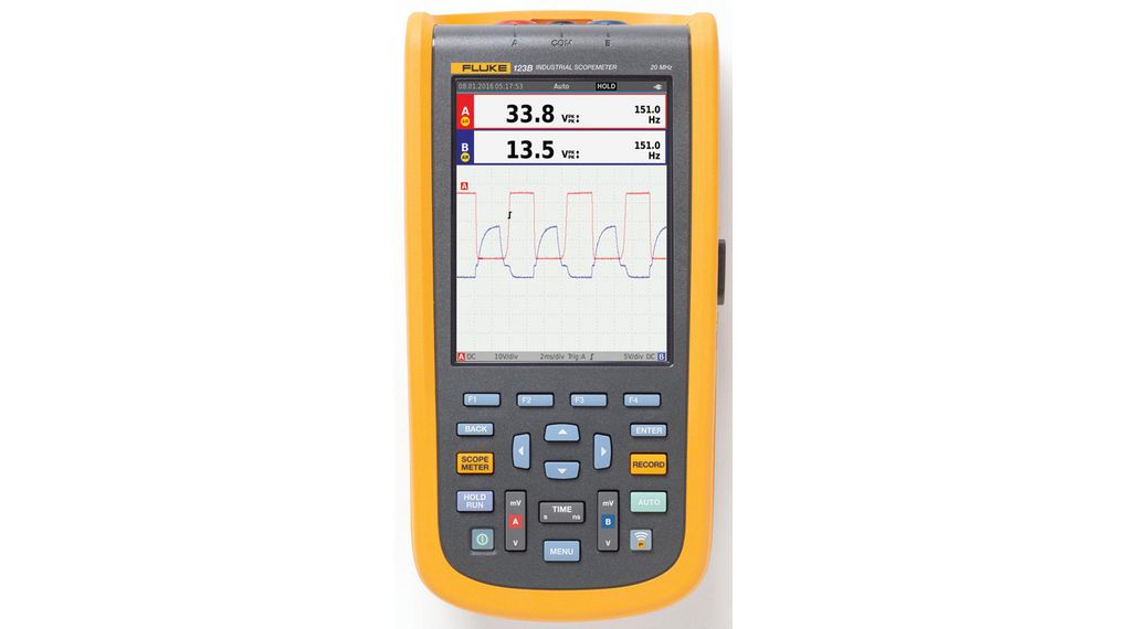 Handoscilloscoop, 2x 20MHz, 4GSPS