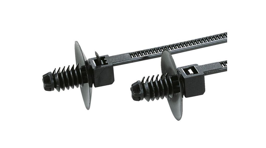 Buntband 110 x 2.5mm, Polyamid 6.6, 80N, Svart