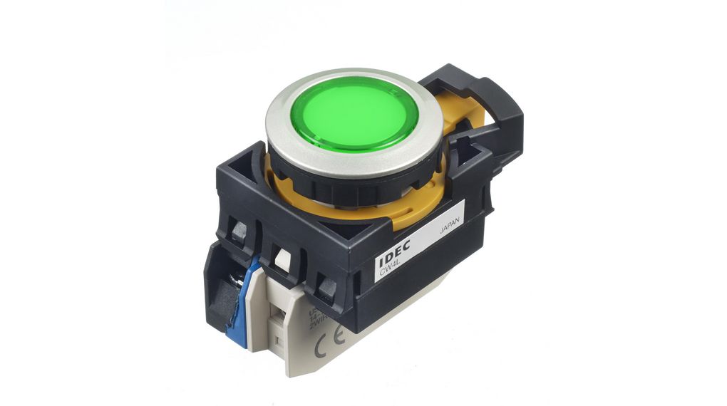 CW4L-M1E10Q4G | IDEC Illuminated Pushbutton Switch Momentary Function ...