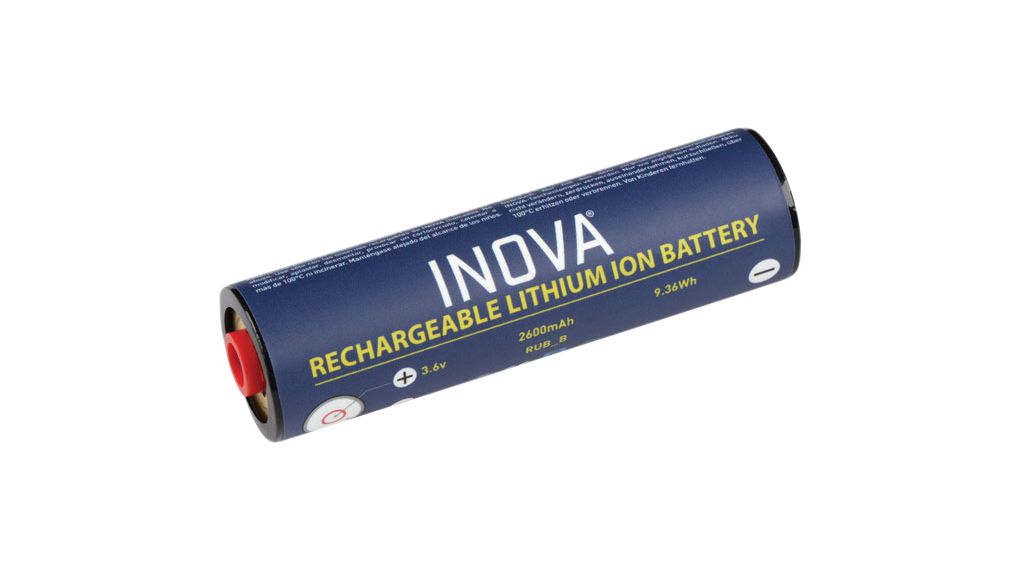 Batteria per torce LED, 3,6V, 2,6Ah INOVA T4R