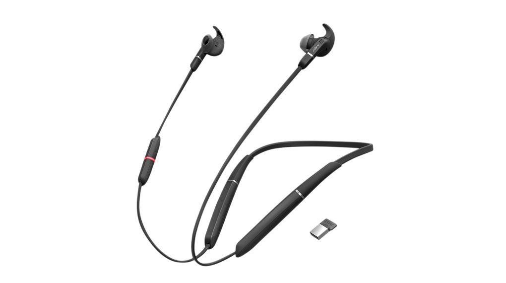 Headset, Evolve 65E, Stereo, In-Ear Neckband, 20kHz, Bluetooth, Black