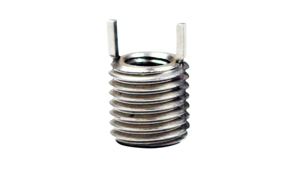 Thread Repair Insert, M6 x 1mm, 10mm, Edelstahl, Packung à 5 Stück