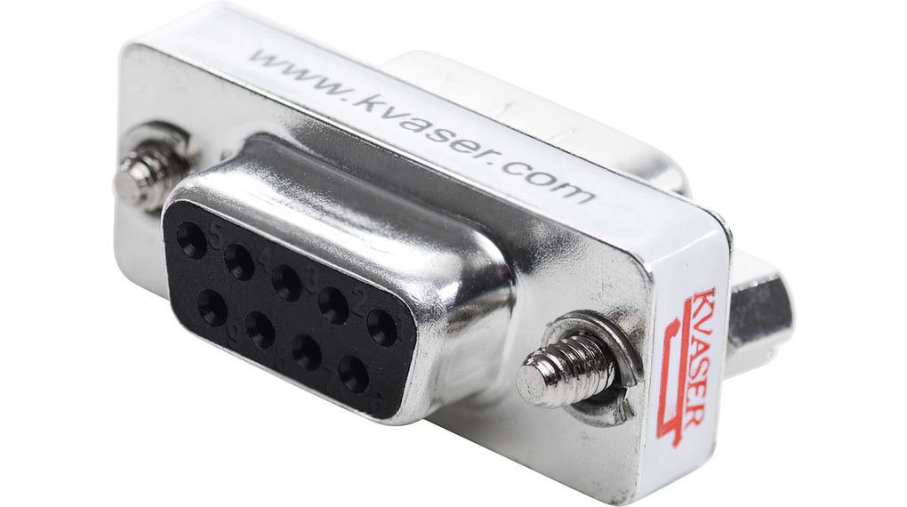 Termination Adapter, DB9 Socket - DB9 Plug Silver