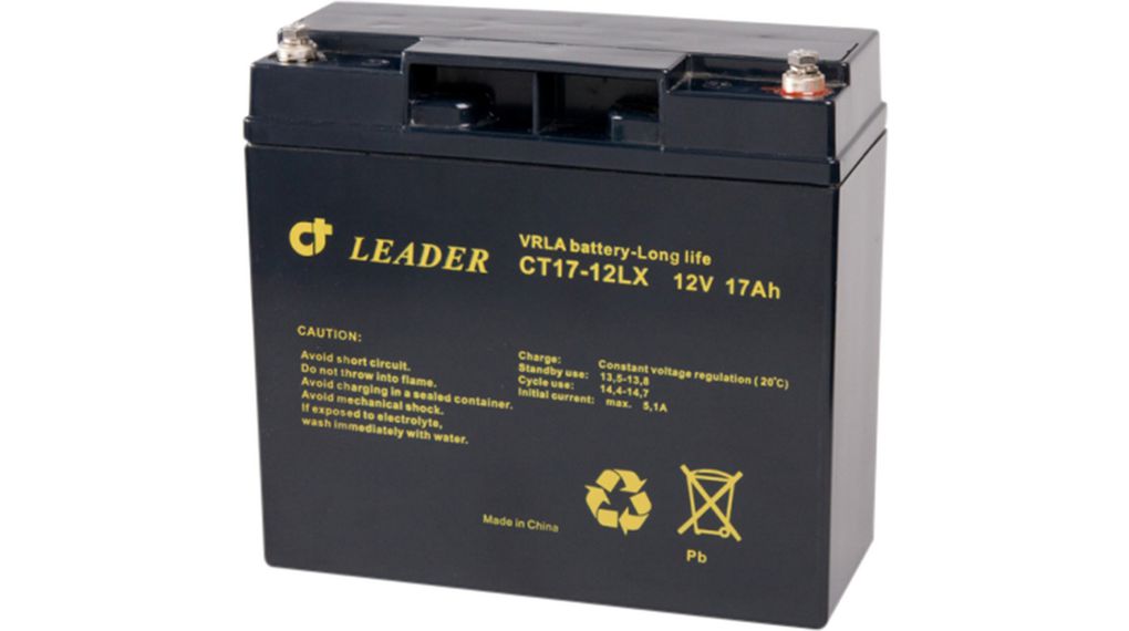 CTH17-12  Celltech Batterie rechargeable, Plomb-Acide, 12V, 17Ah