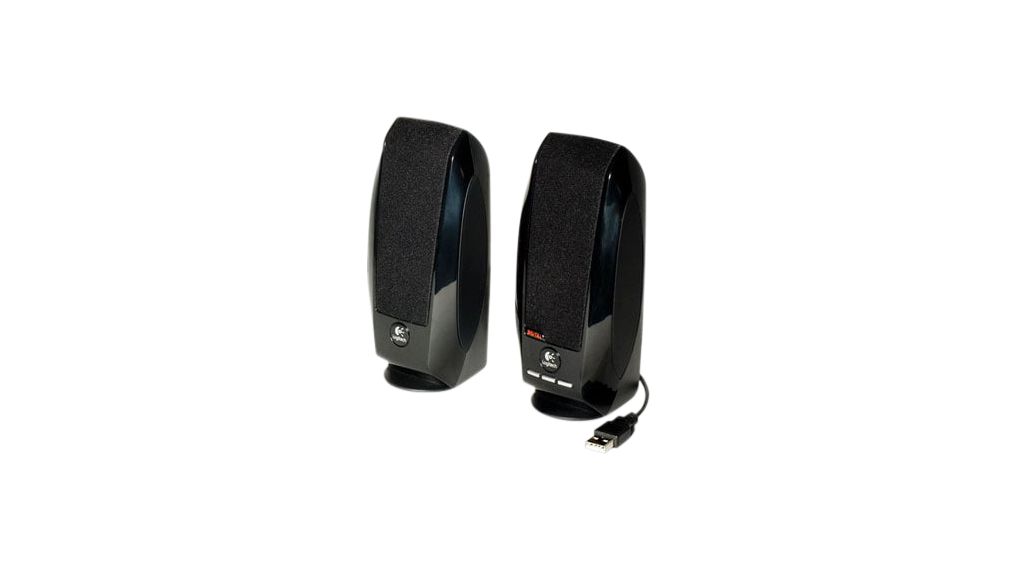 PC Speakers, 2.0, 2W, Black
