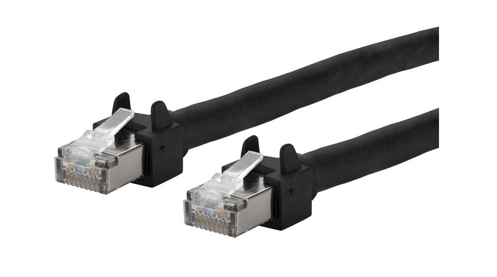 Patch Cable, RJ45 Plug - RJ45 Plug, CAT5e, S/UTP, 3m, Black