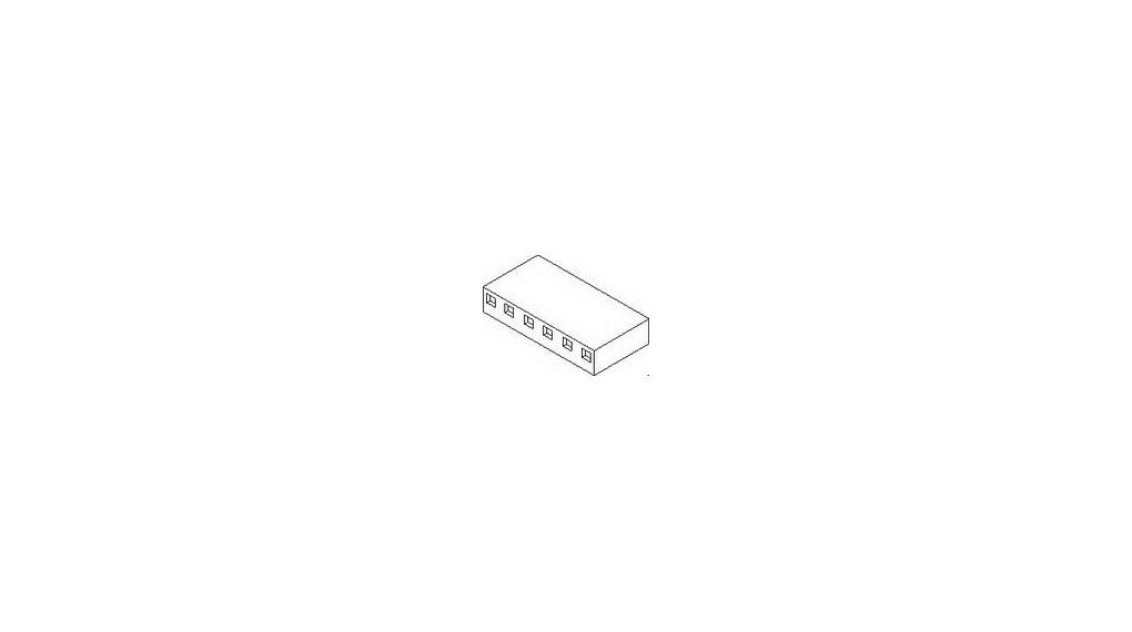 5.08mm Pitch KK Crimp Terminal Housing 8 Circuits Natural, Pack of 5 pieces