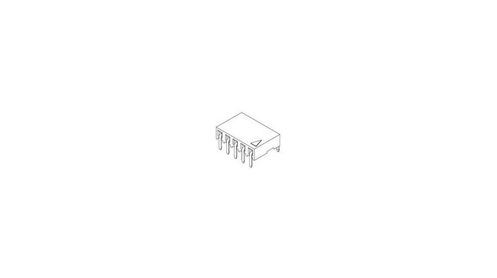 2.54mm Pitch C-Grid III PC Board Connector Single Row 90° 1.00um Tin (Sn) 6 Circuits