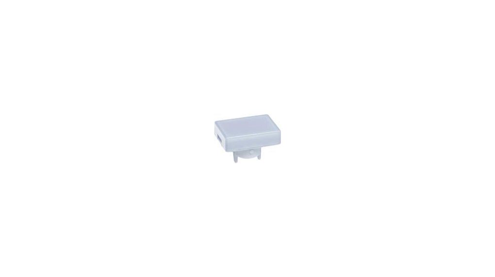 Switch Cap Rectangular White Polycarbonate NKK KB Series Pushbutton Switches