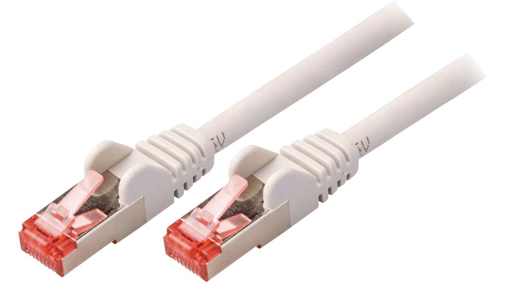 Patch Cable, RJ45 Plug - RJ45 Plug, CAT6, S/FTP, 2m, Grey