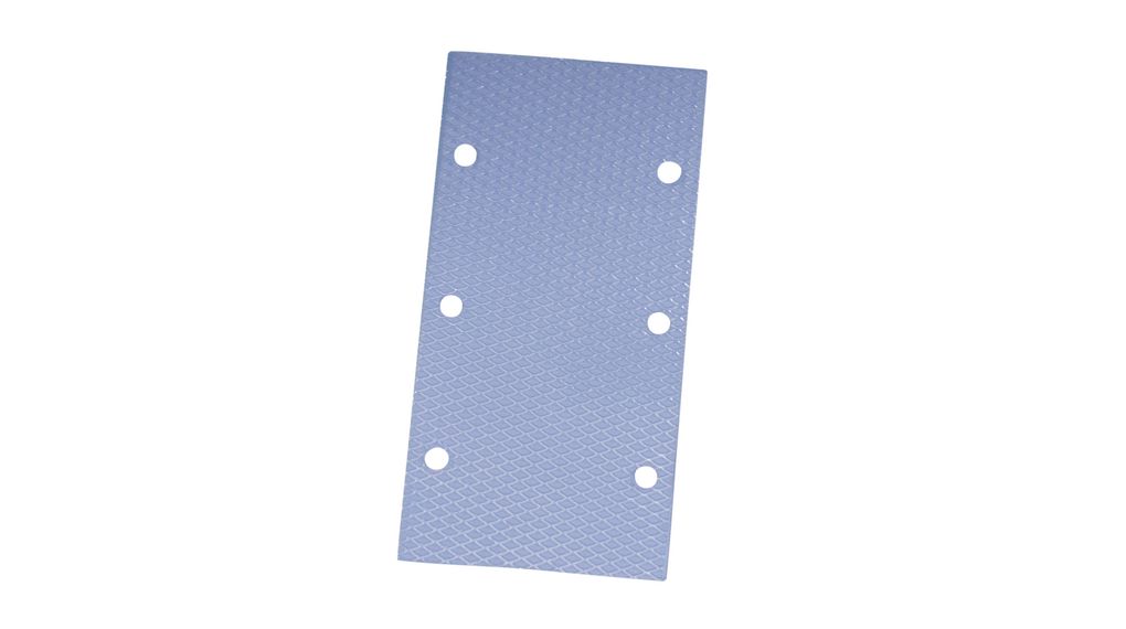 Patin thermique pour résistance Bleu clair Rectangulaire 3W/mK 127.7x72.5x0.5mm