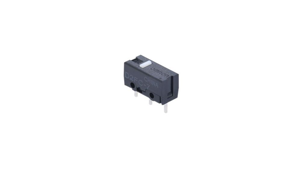 Micro Switch D2FC, 1mA, 1NC, 1N, Button