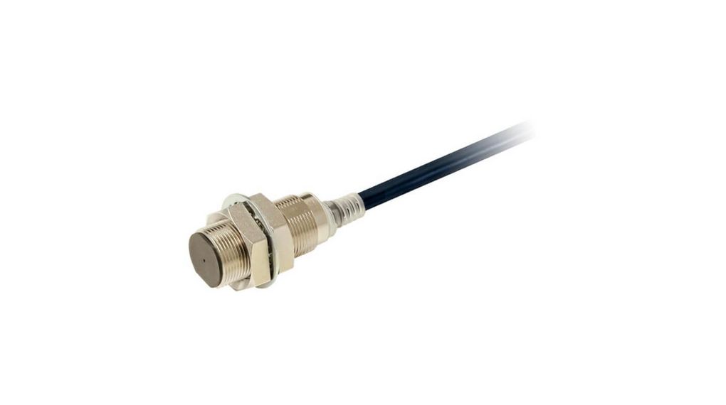 Induktiv sensor Sluttekontakt (NO) 500Hz 30V 16mA 12mm IP67 / IP69K Kabel, 2 m E2E-X