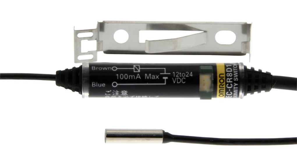 Inductieve sensor Maakcontact (NO) 1.5kHz 30V 800um IP67 Kabel, 2 m E2EC