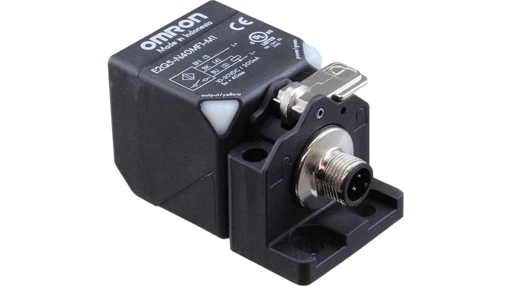 Inductive Sensor NO/NC 150Hz 30V 20mA 40mm IP67 Terminal Block E2Q5