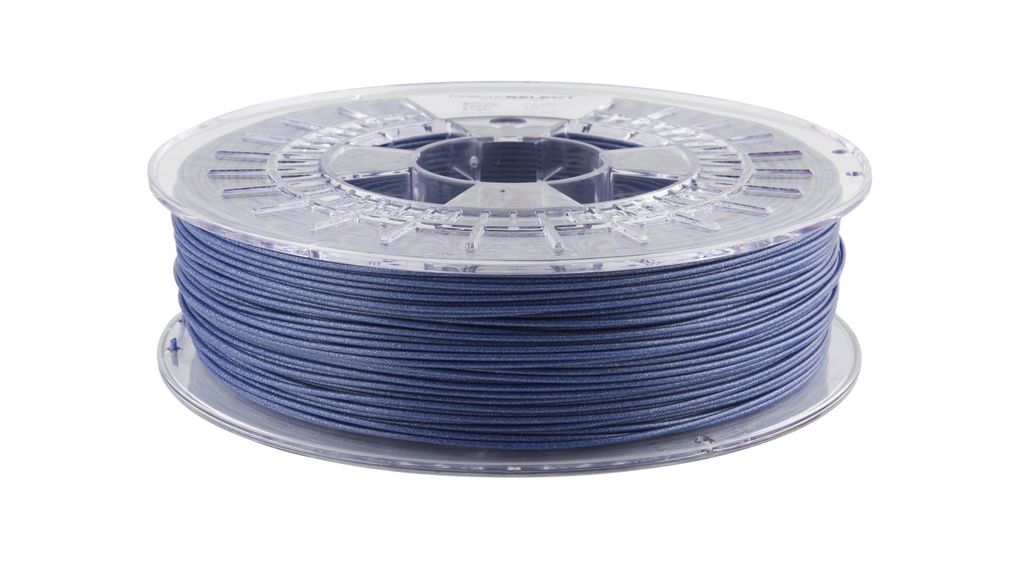 3D Printer Filament, PLA, 1.75mm, Blu metallizzato, 750g