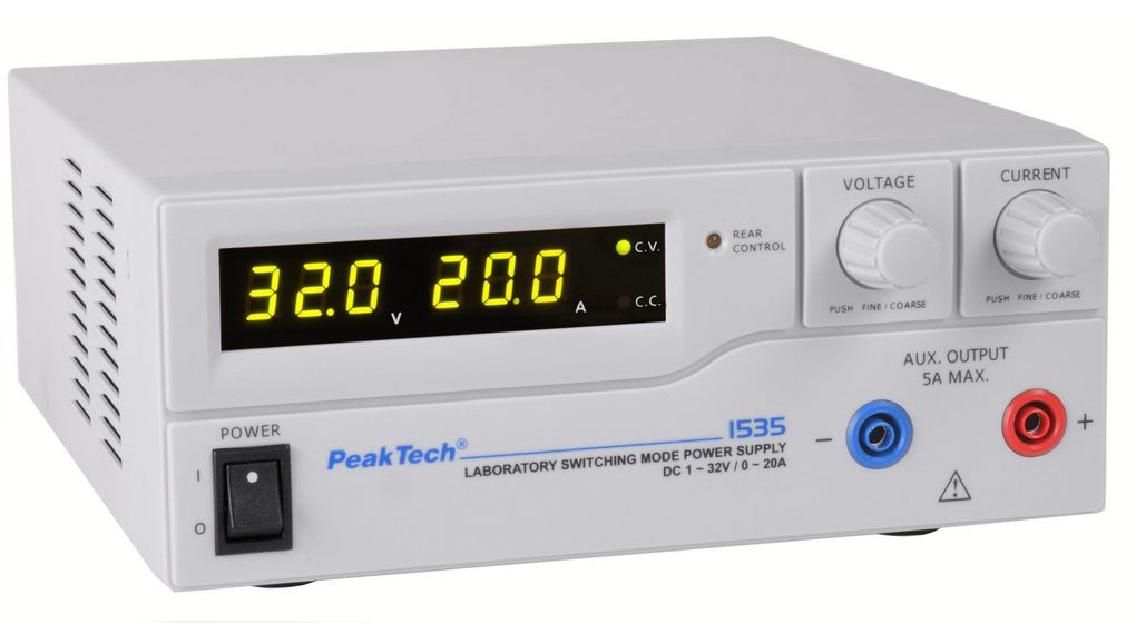 Laboratoriestrømforsyning Justerbar 32V 20A 640W