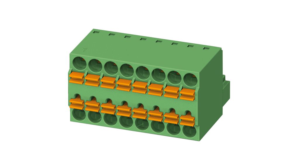Pluggable Terminal Block, Straight, 3.5mm Pitch, 10 Poles