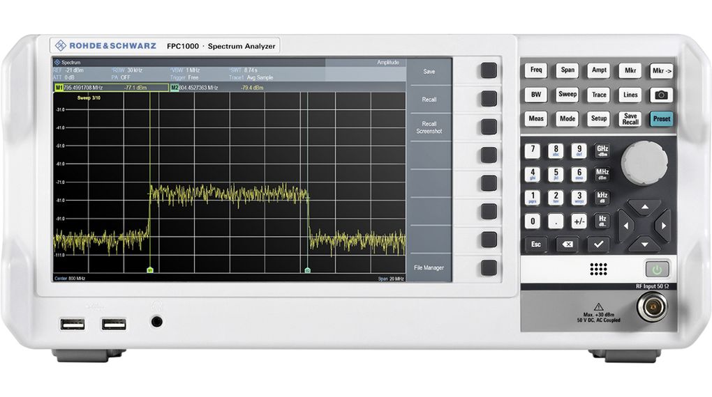 FPC1000-spectrum-analyser FPC Series USB / LAN 50Ohm 1GHz