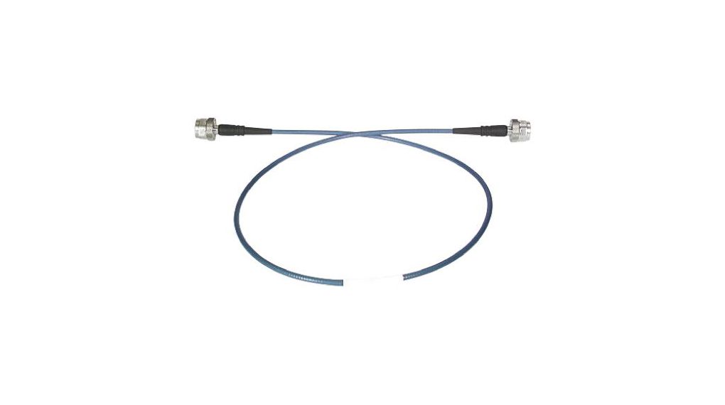 Huber+Suhner Male N Type to Male N Type, 1.219m, Terminated50 Ohm 50Ohm Blue