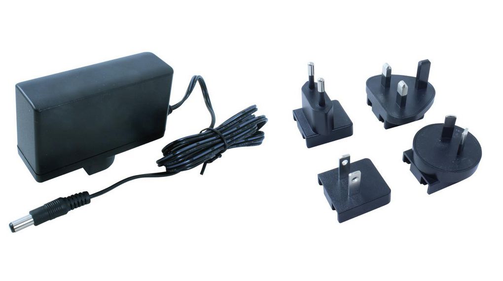 18W Plug-In AC/DC Adapter 9V dc Output, 2A Output