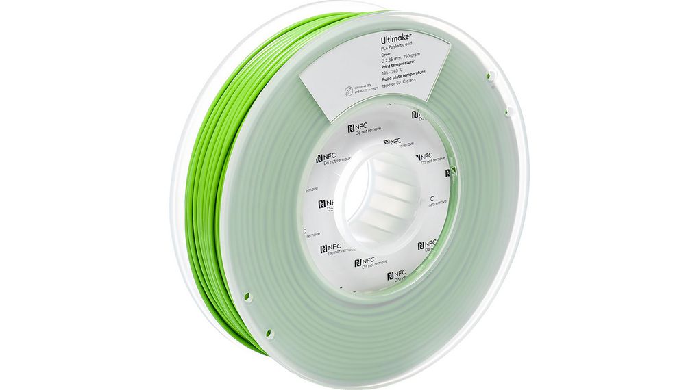 Ultimaker 2.85mm Green PLA 3D Printer Filament, 750g, 750g