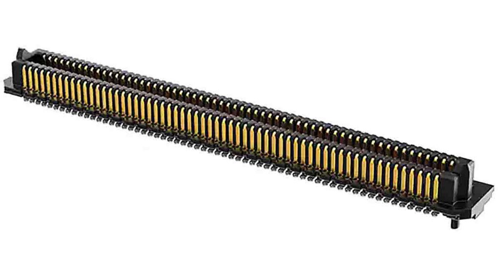 ADM6 Series Vertical Surface PCB Header, 60 Contact(s), 0.635 mm Pitch, 4 Row(s), Shrouded, Mâle, 1.34A, Contacts - 60