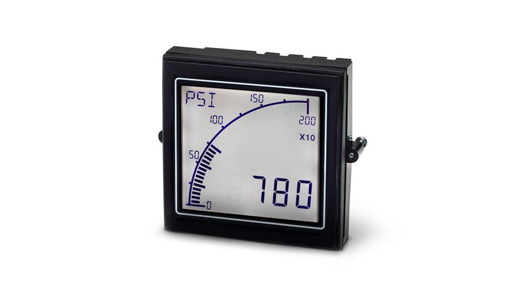 APM LCD Digital Panel Multifunction Meter for Speed, Flow, Rate, 68 mm x 68 mm