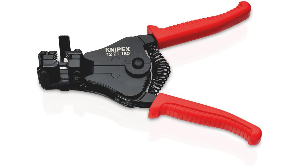 Knipex 12 21 180 Series Stripping pliers with shaped knives, 20 AWG Min, 10AWG Max, 180 mm Overall