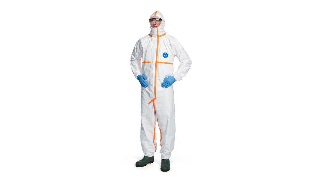 White Disposable, 2XL, 2XL, Tyvek, White