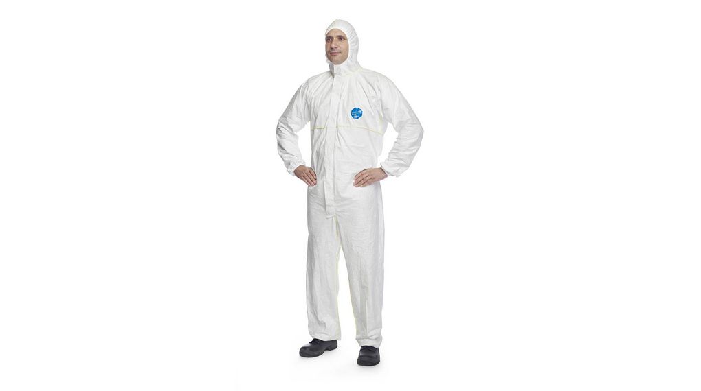 White Disposable, XL, XL, Tyvek, White