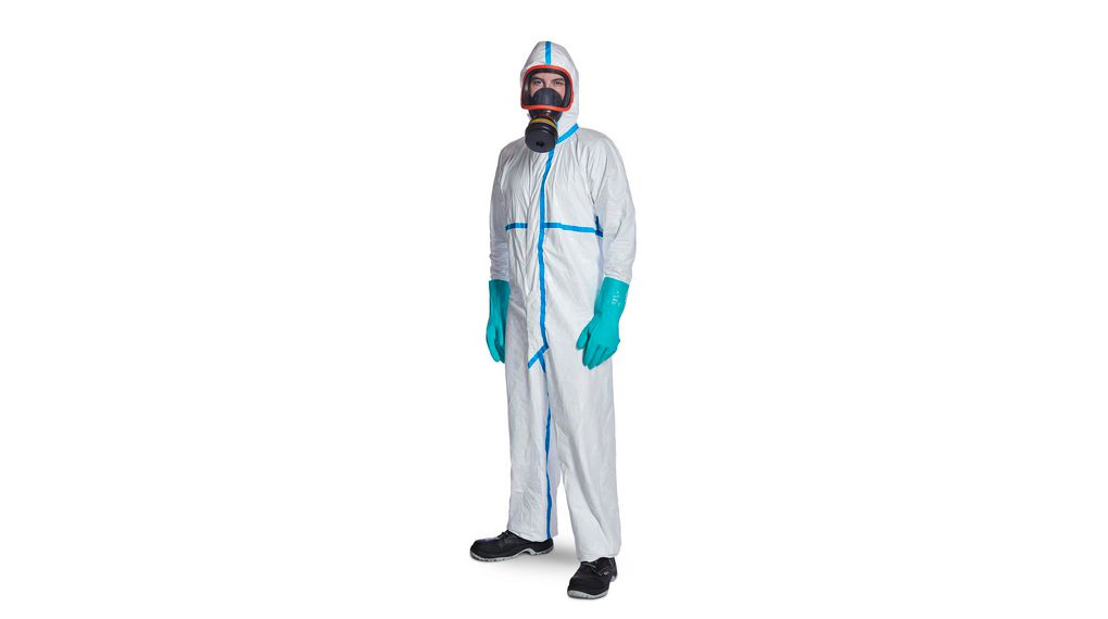 White Disposable, L, L, Tyvek, White