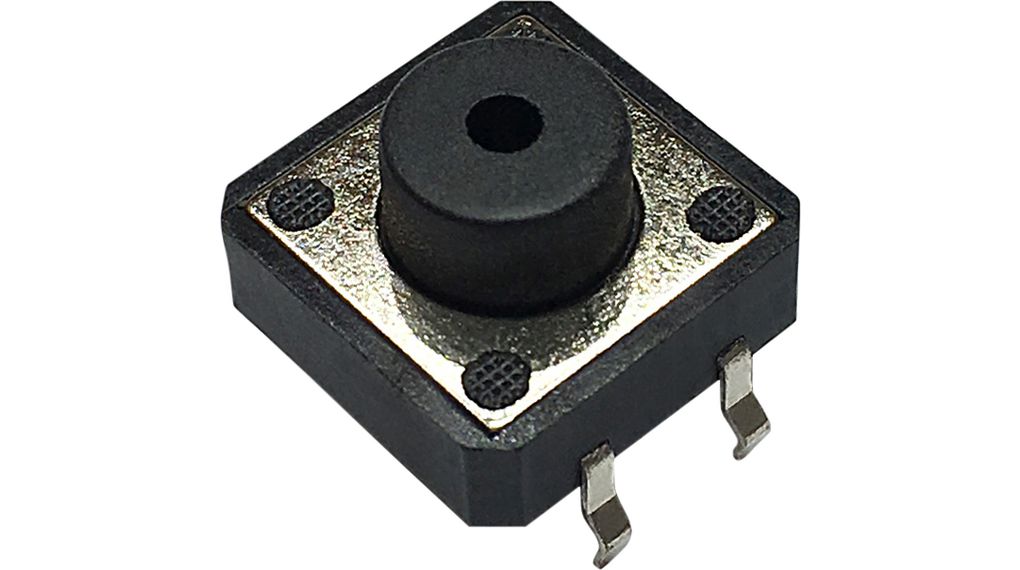 Interrupteur tactile pour circuit imprimé , 1NO, 1.57N, 12 x 12mm,