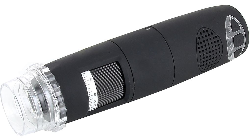Digitales Wi-Fi-Mikroskop, polarisiert, 8 weiße LEDs, 5x~200x, 1.3 MPixel, USB / WLAN