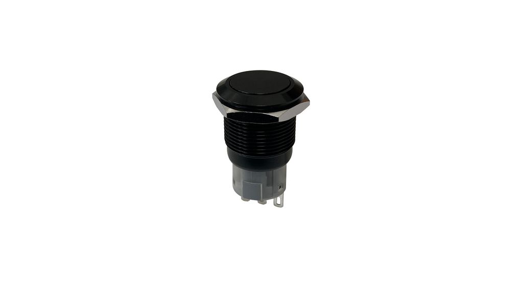 Anti-Vandal Push-Button Switch, 1CO, Momentary Function, IP67, Blade Terminal