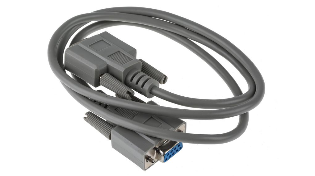 Serial Cable D-SUB 9-Pin Female - D-SUB 9-Pin Female 1m Grey